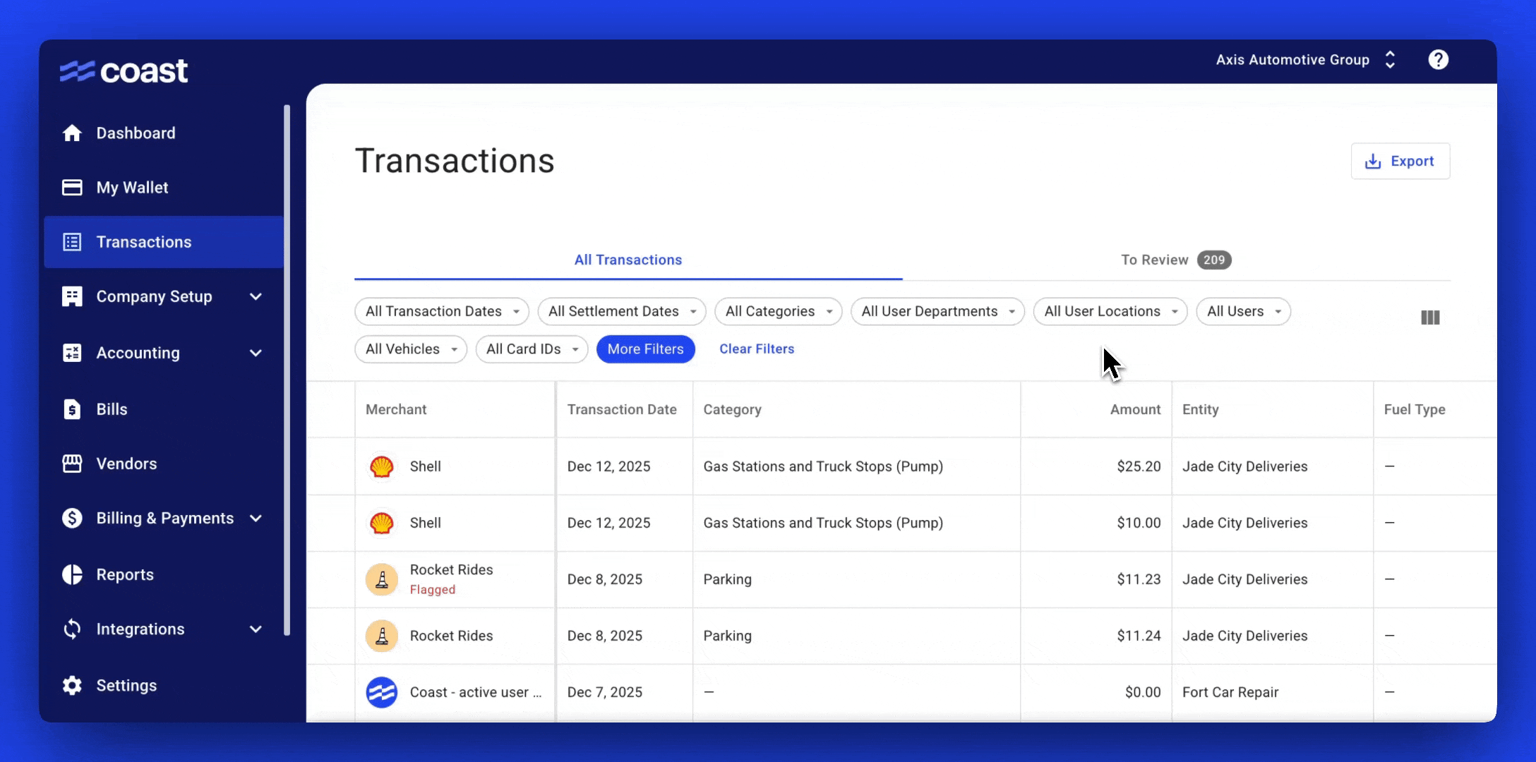 Multi Entity Transactions